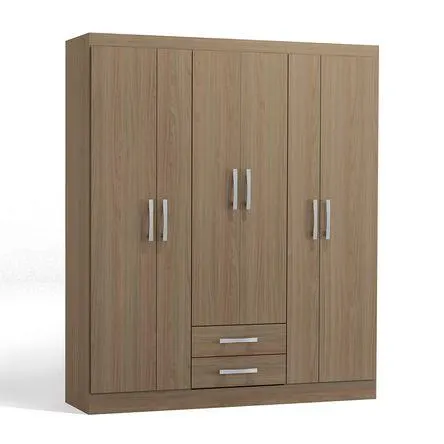 Ropero Cali 6 Puertas 2 Cajones 2 Repisas MDP Nature Orange