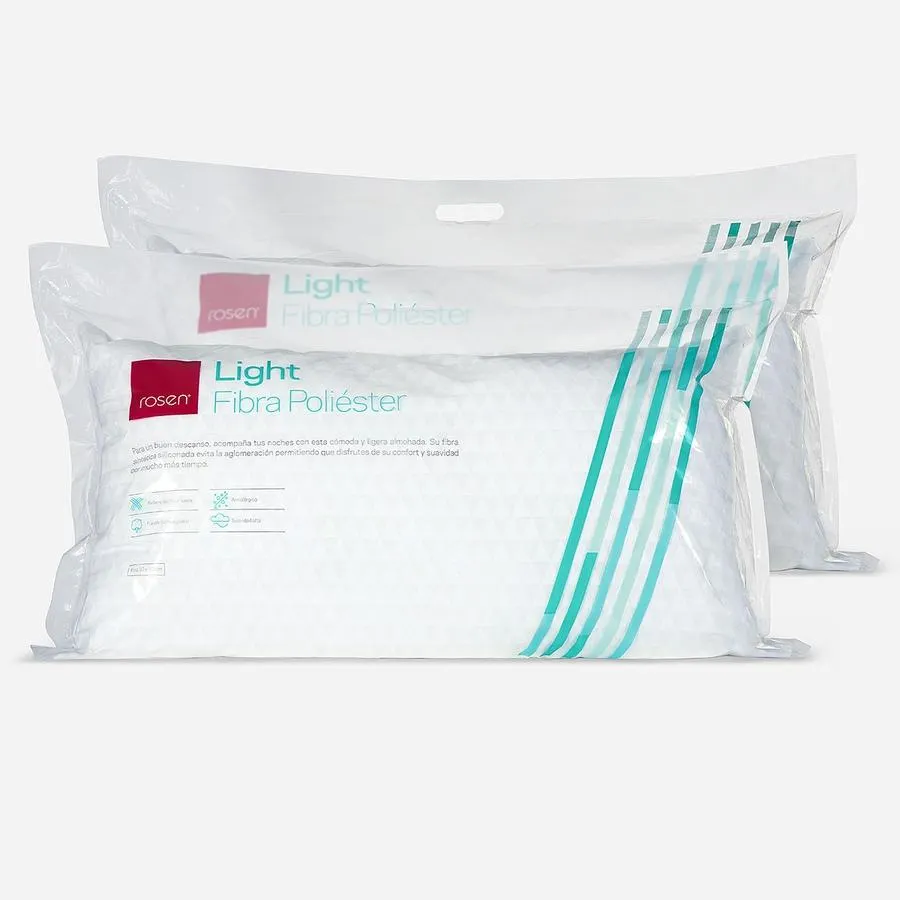 Set 2 Almohadas Fibra Light