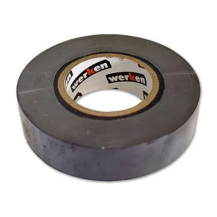 Cinta aislante 3/4 x 18 metros Negra Werken