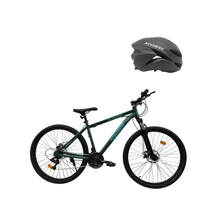 Bicicleta Aro 27 VE Xclusive HOBERSENT + Casco MTB Negro M