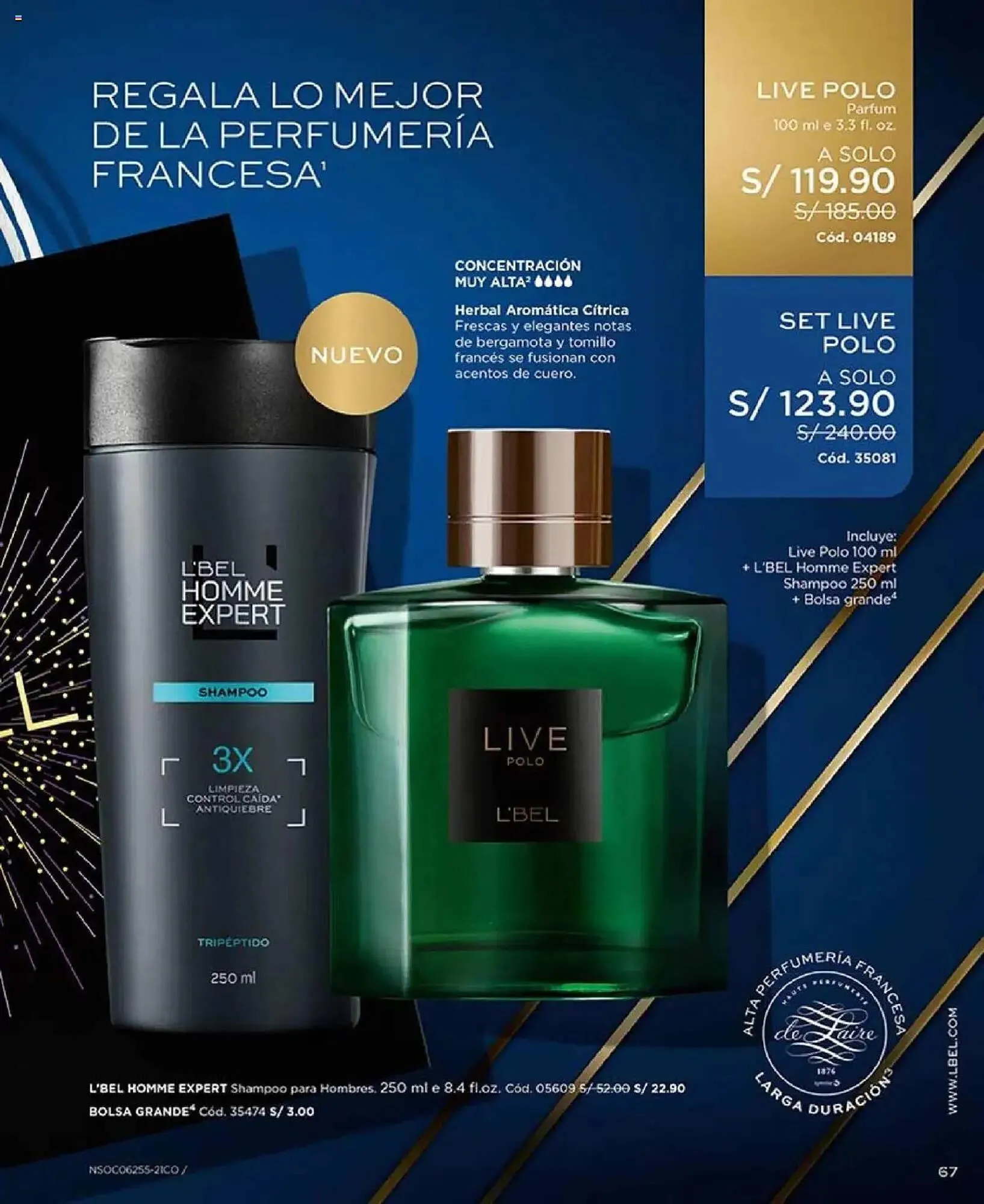 Catalogo de Catálogo L'Bel 22 de abril al 31 de mayo 2025 - Pag 67