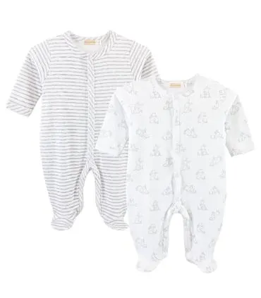 Pack de 2 Enterizos 100% Algodón Pima | Colección Unisex