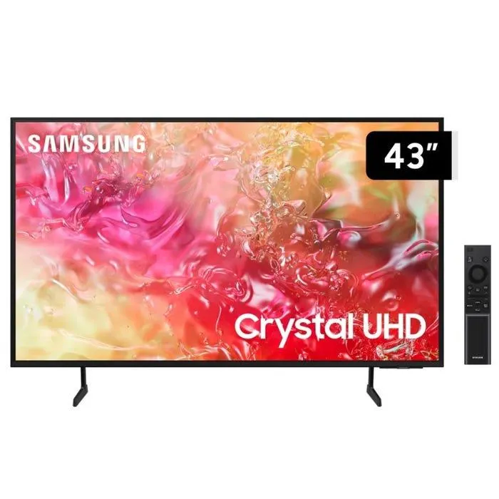 TV Samsung 43" LED Crystal 4K UHD Tizen DU7000 (2024)