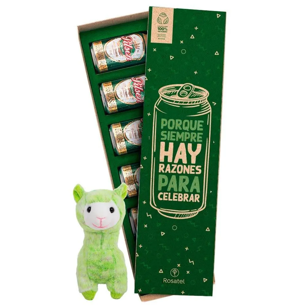 Caja Chelera y Peluche Alpaca