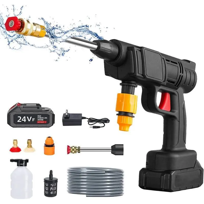 Hidrolavadora Alta Presión Inalámbrica Para Carros Motos 48v
