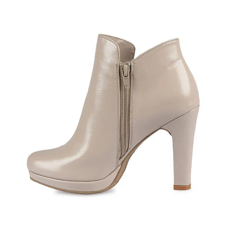 Botin Casual Mujer Cuero Viale Arena