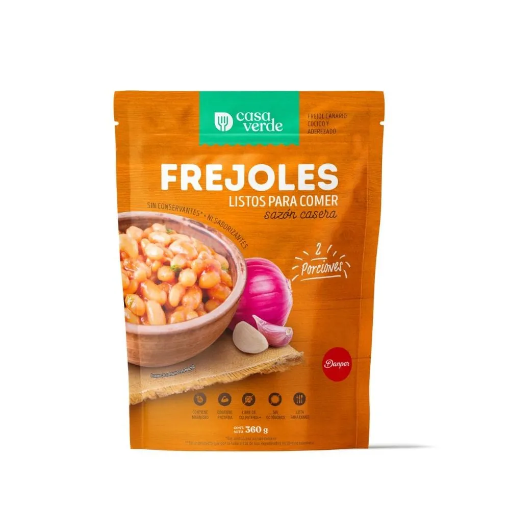 Frejoles listos para comer Casa verde 360 g