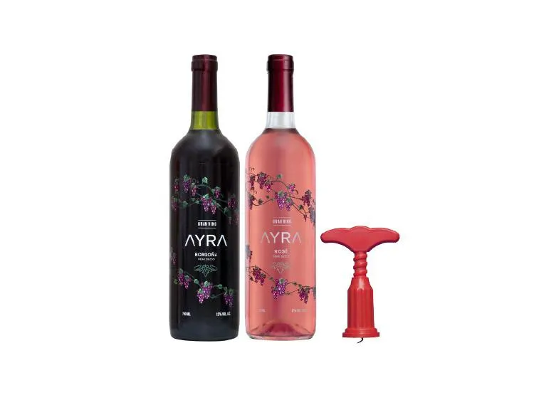 AYRA BORGONA 750ML ROSE SEMI SECO 750ML SACACORCHO