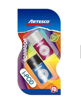 Borrador Artesco Ipod x2 Blister