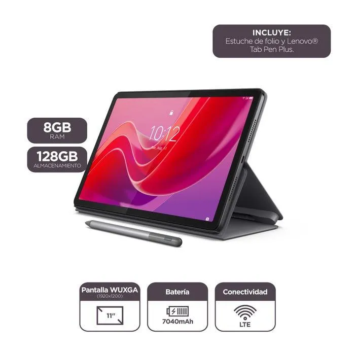 Tablet Lenovo M11 128GB 8GB 11" 4G Android 13