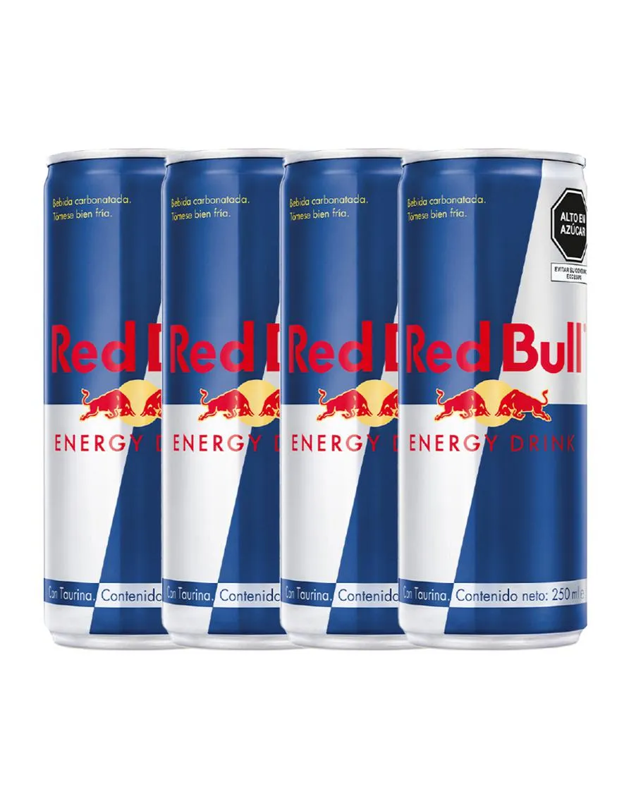ENERGIZANTE RED BULL ENERGY DRINK 250ML x4