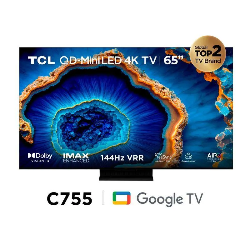 Televisor TLC 55" Miniled Smart Google Tv 55C755