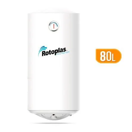 Terma Eléctrica Rotoplas Duraterma 80 litros Blanco de Acero Aporcelanado