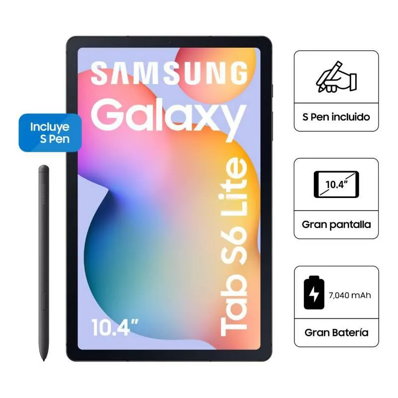 Samsung Galaxy Tab S6 Lite 128GB - 10.4" Gris