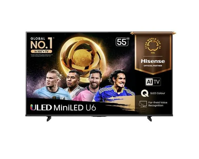 Televisor Hisense Smart TV 55" ULED MiniLED 4K UHD 55U6QV
