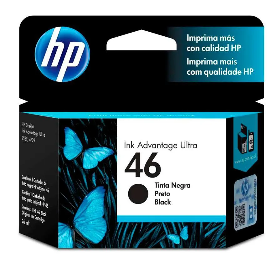 Tinta Hp 46 Negro
