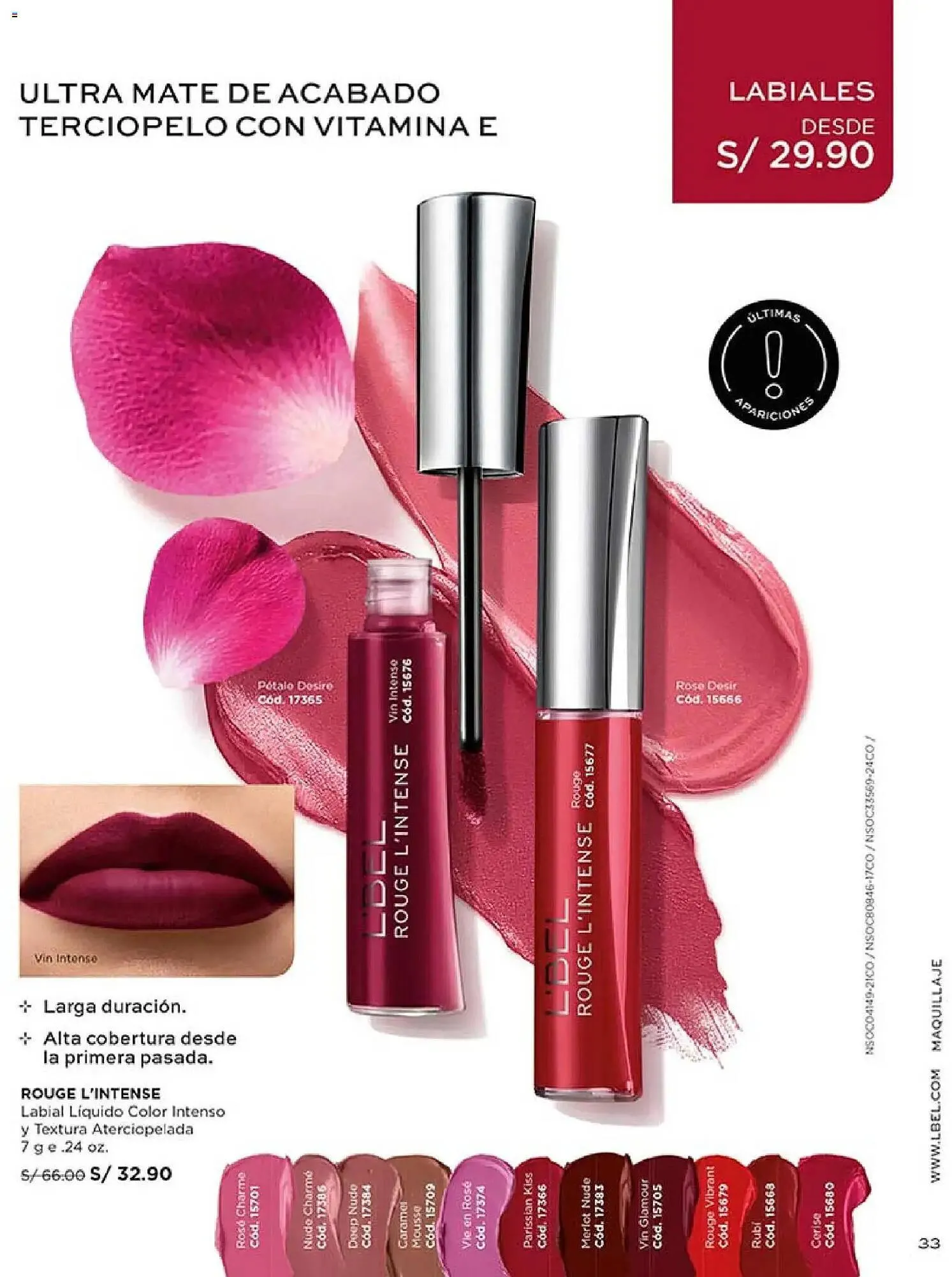 Catalogo de Catálogo L'Bel 14 de noviembre al 17 de diciembre 2025 - Pag 33