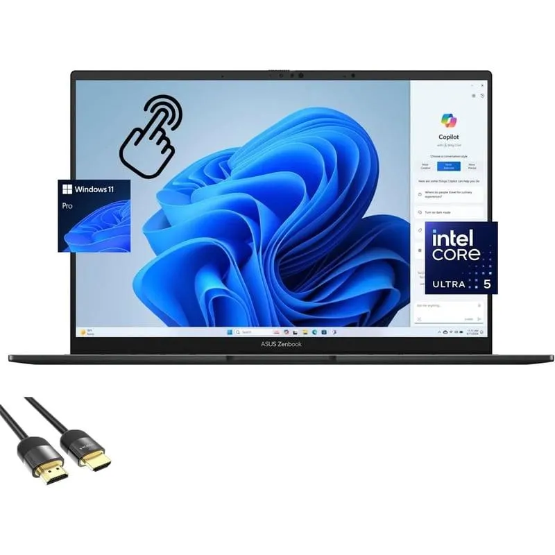 Laptop ASUS Zenbook 14 Touch Screen Laptop Intel Core Ultra 5 8GB RAM 512GB SSD