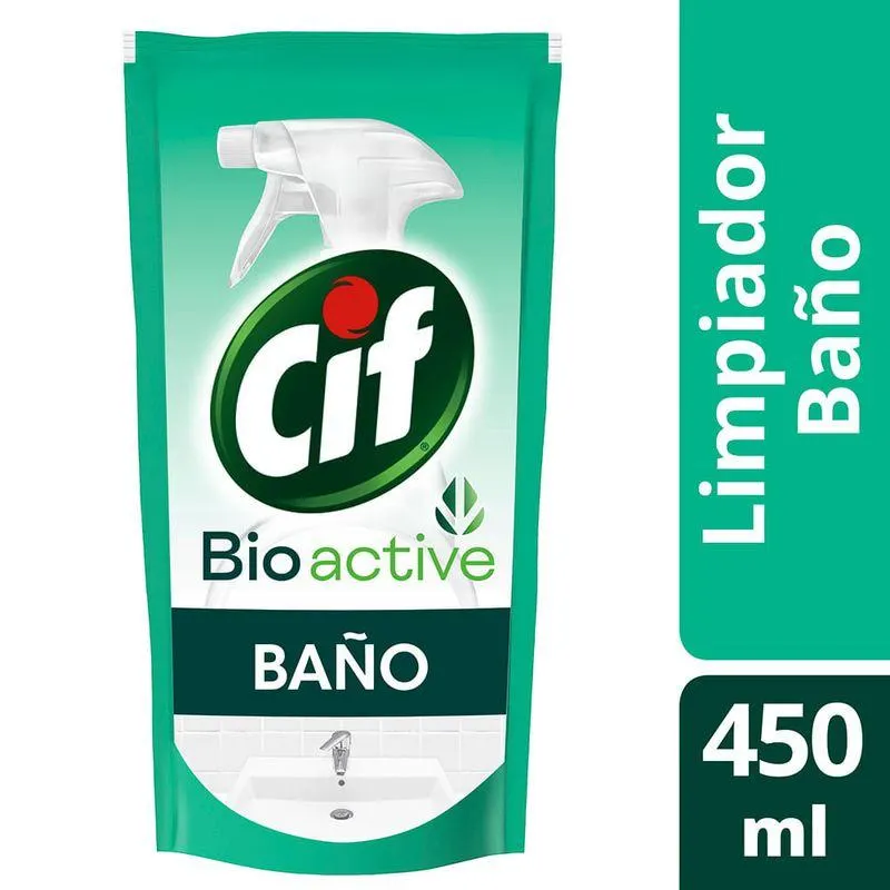 Limpiador para Baño Cif Bio Active 450ml