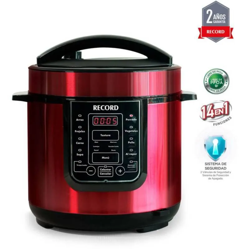 Record Multi-Olla Rápida 6L - 14 en 1 - Roja