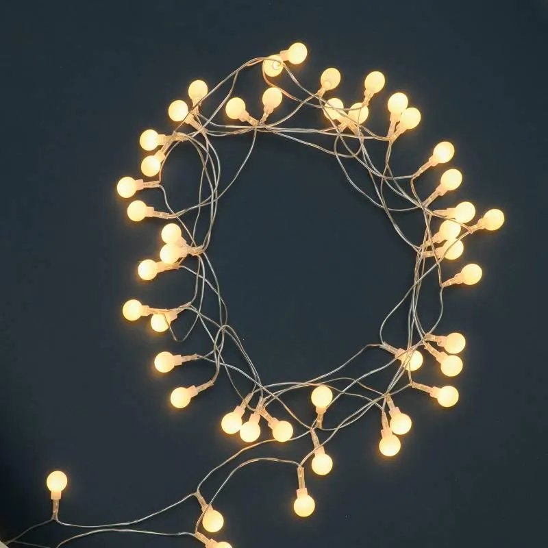 Luces para Árbol Led 50 Esferas Blancas