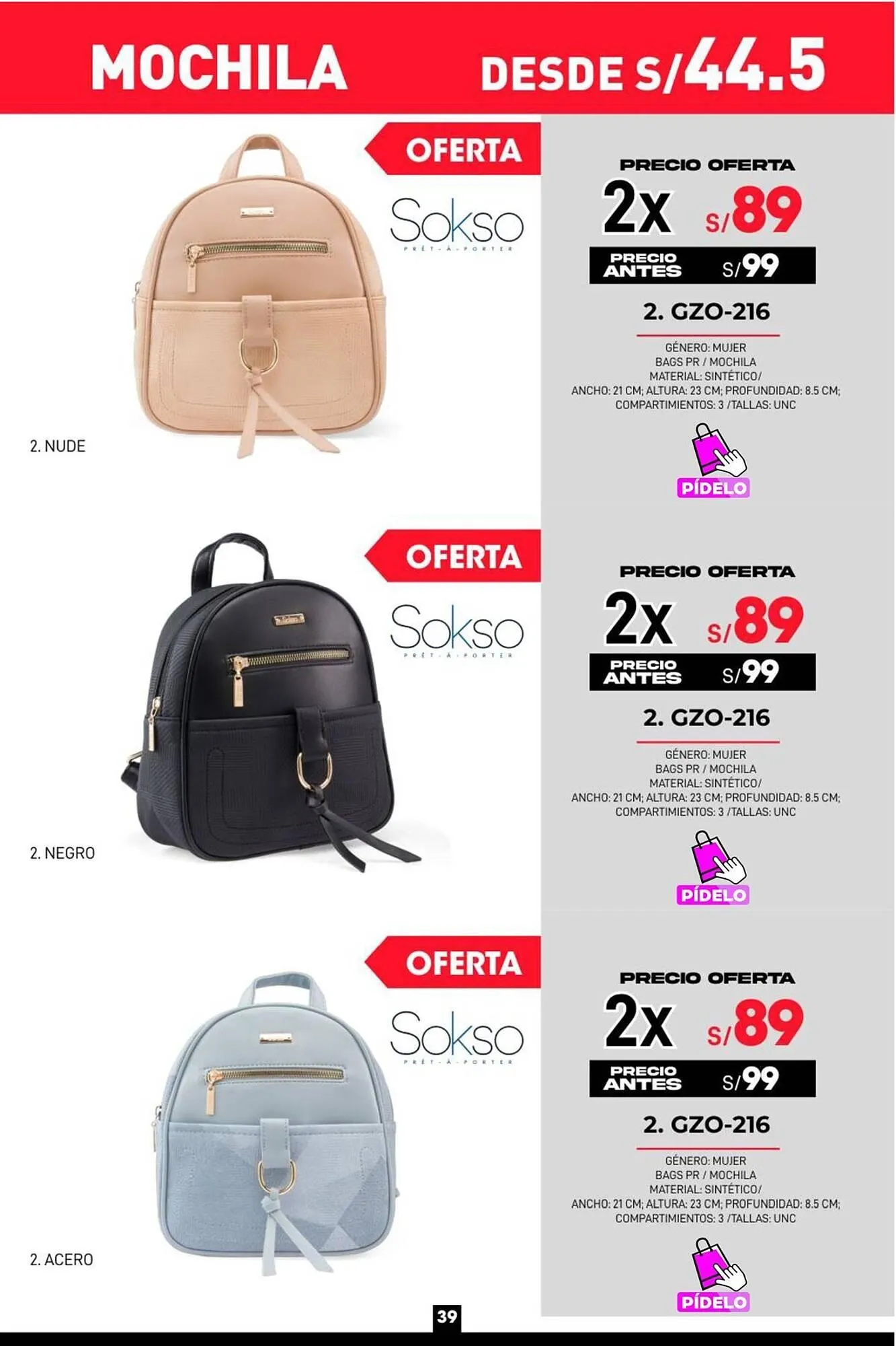 Catalogo de Catálogo Sokso 27 de marzo al 13 de abril 2025 - Pag 39