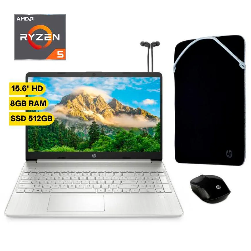 Laptop Hp 15.6' 15-Ef2519La R5-5500U 8Gb 512Gb Windows 11