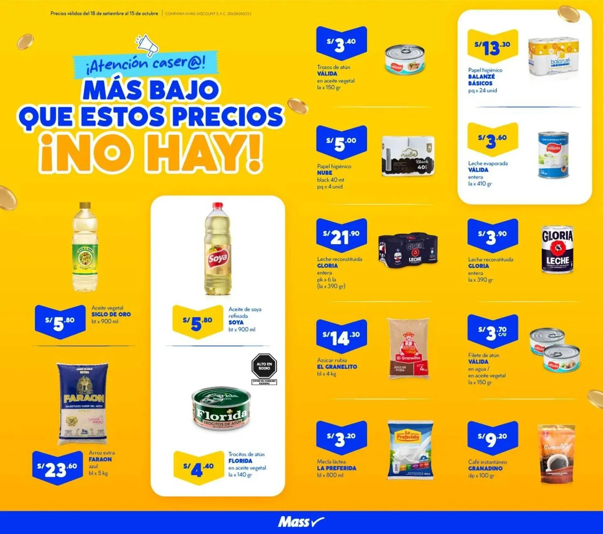 Catalogo de Catálogo Mass 18 de setiembre al 15 de octubre 2025 - Pag 1
