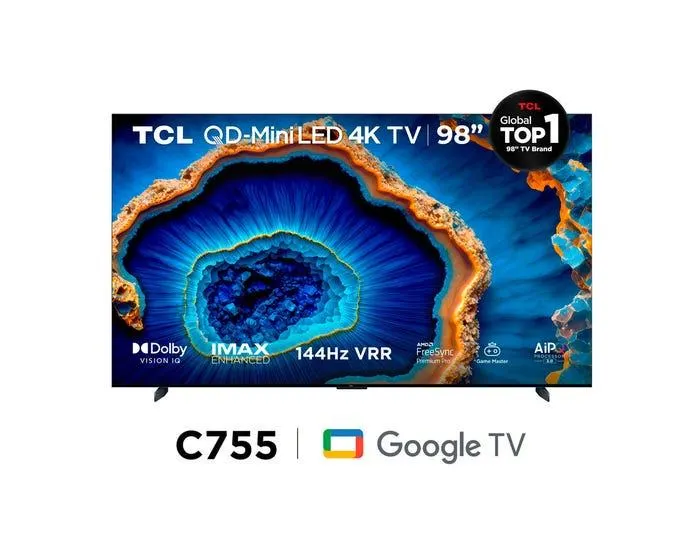 Televisor TCL SMART TV 98" MINI LED 4K UHD 98C755