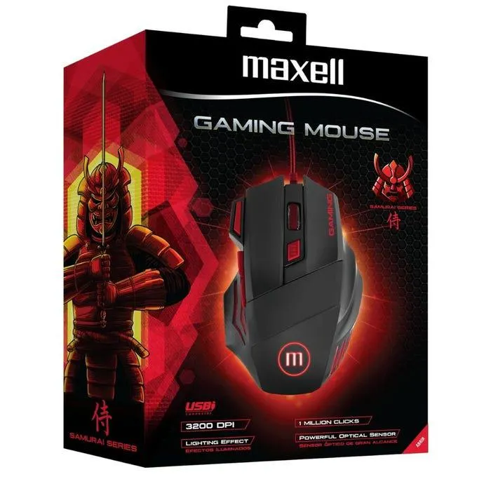 Mouse Gamer Maxell Samurai Series LED Ca-Mowr-1200