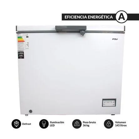 Congelador Fdv Horizontal Blanco 145 litros