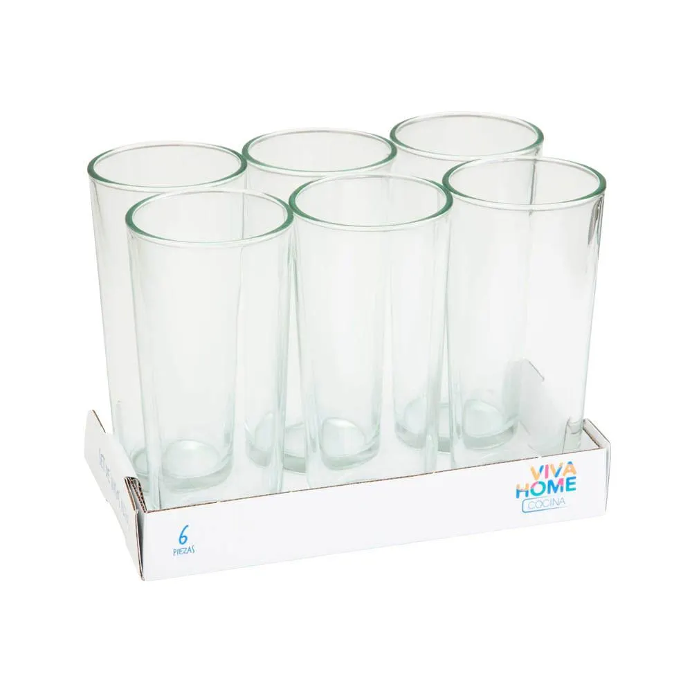 Set de Vasos Altos VIVA HOME Caja 6un