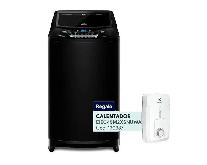 Lavadora Electrolux EWIX15F2ESB 15kg + Calentador de agua Electrolux EIE045M2XSNUWA GRATIS