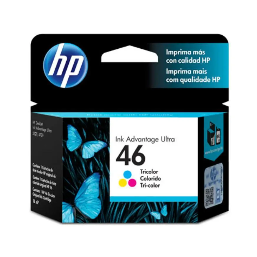 Tinta Hp 46 Cz638Al Tricolor