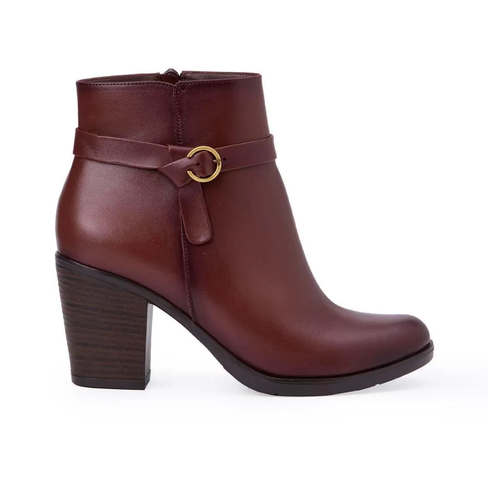 Botín Jodhpur Casual LINDA-2518 Canela Viale Cuero