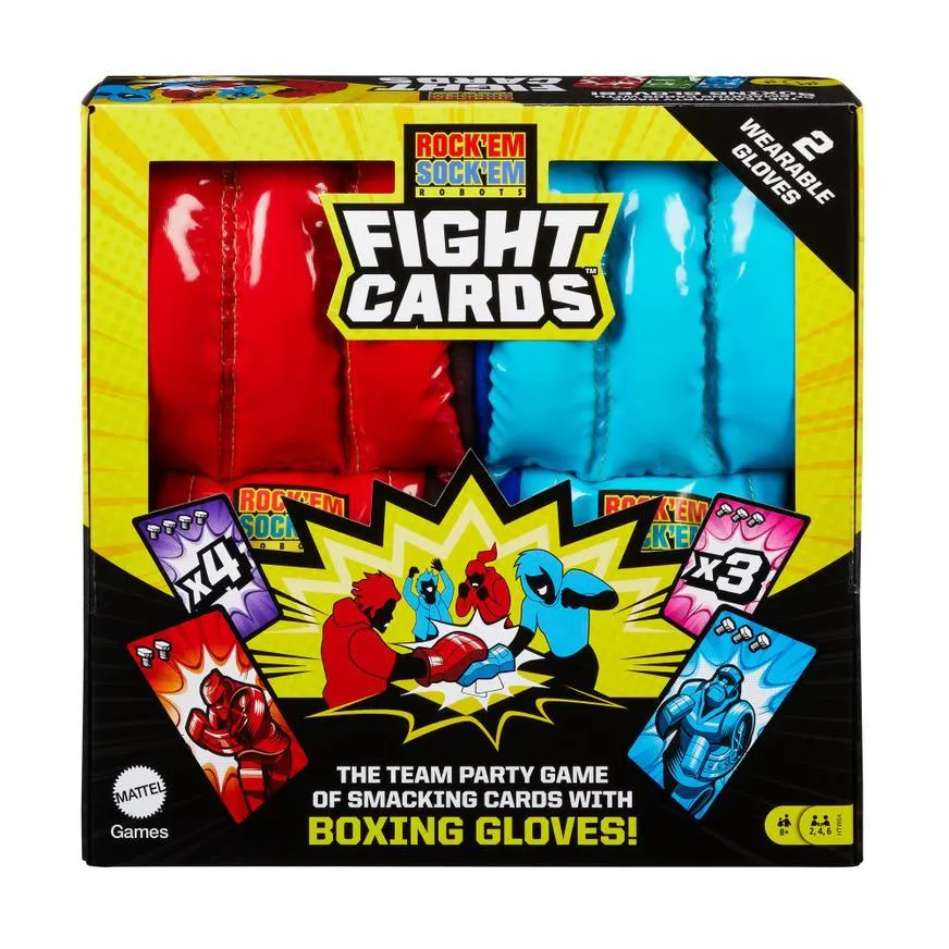 Juego De Mesa Mattel Rockem Sockem Lucha De Cartas