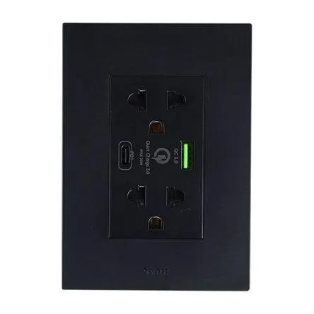 Tomacorriente Doble Universal Lt Usb+C 15W Matte Orange