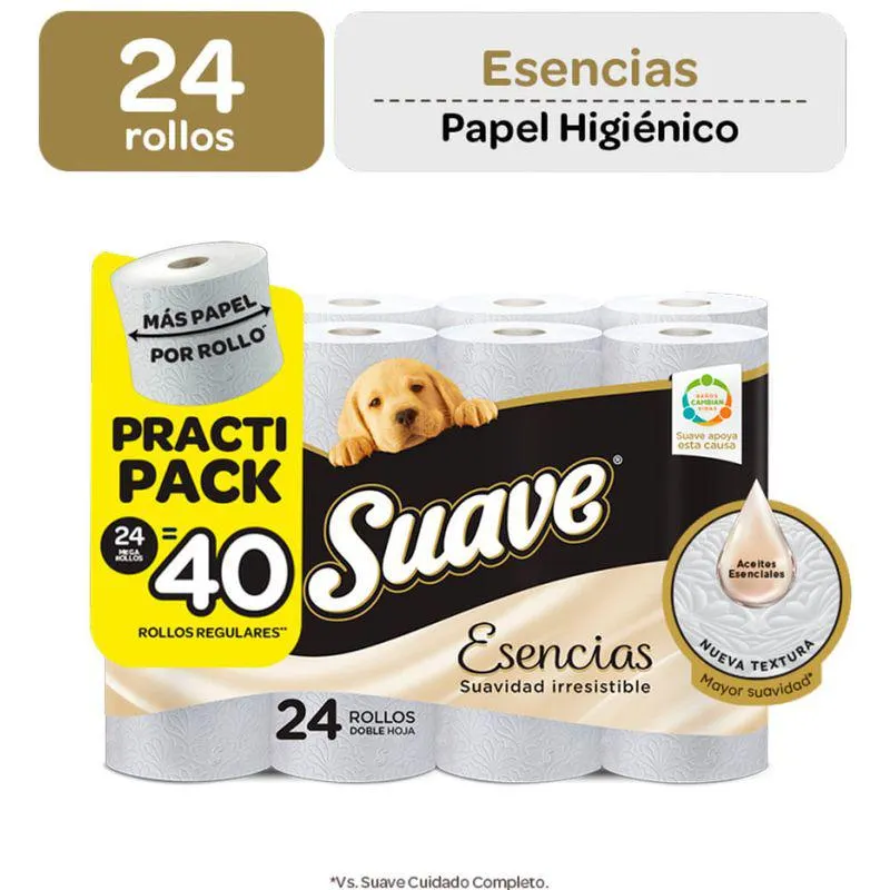 Papel Higiénico Suave Esencias 24un