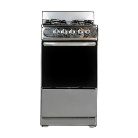 Cocina de pie a gas 20" Valencia 4 hornillas Gris Orange