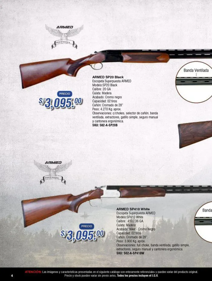 Catalogo de Escopetas  9 de mayo al 31 de diciembre 2024 - Pag 4