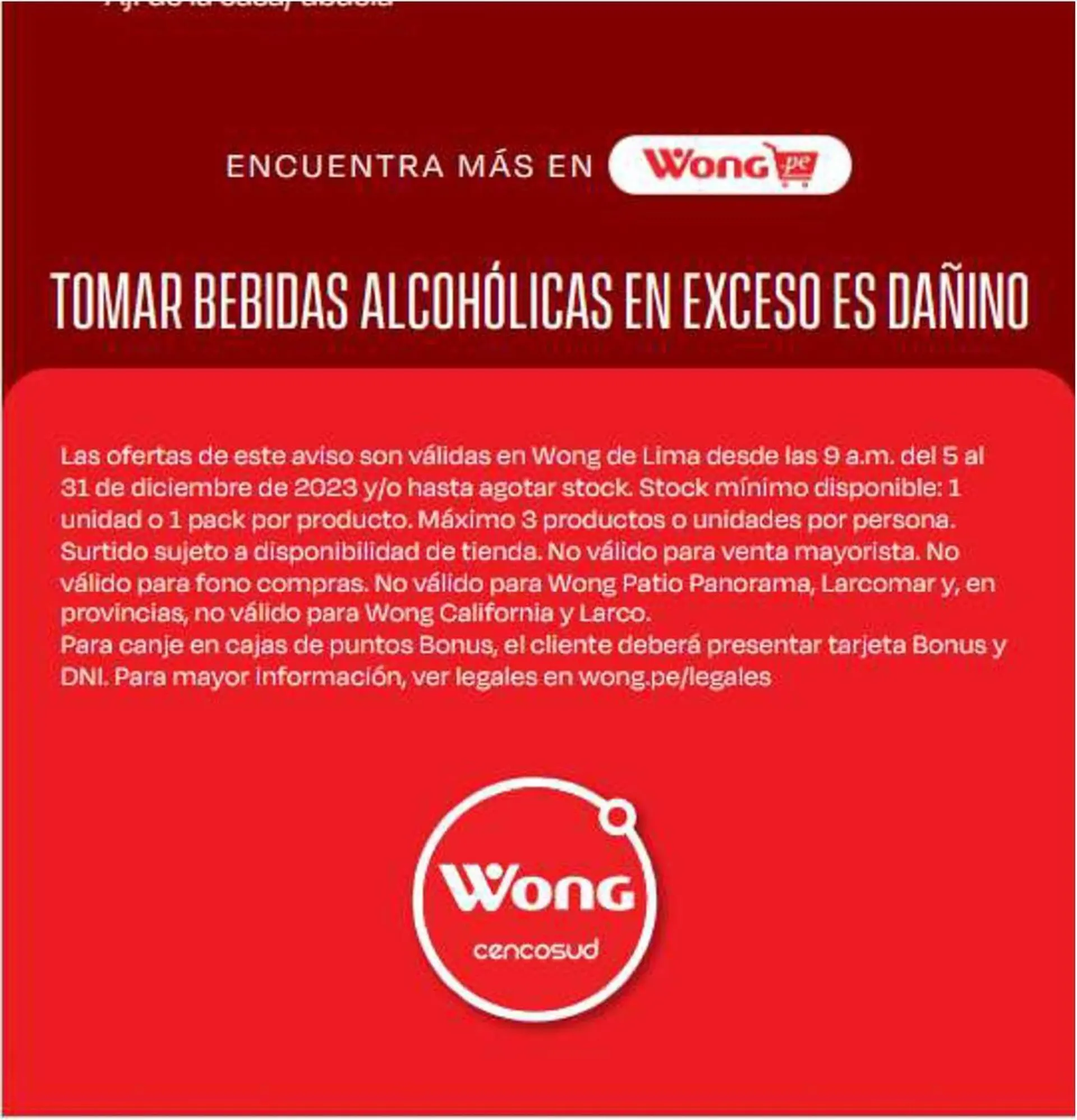 Catalogo de Catálogo Wong 6 de diciembre al 31 de diciembre 2023 - Pag 5