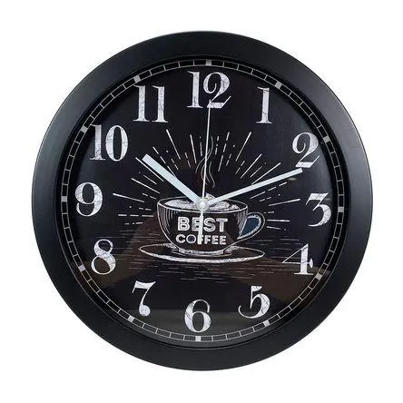 Reloj de pared café 30.5cm Día Orange