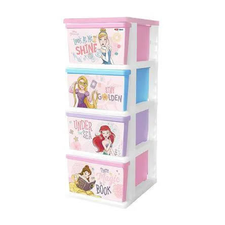 Cajonera mediana x 4 Princesa Duraplast