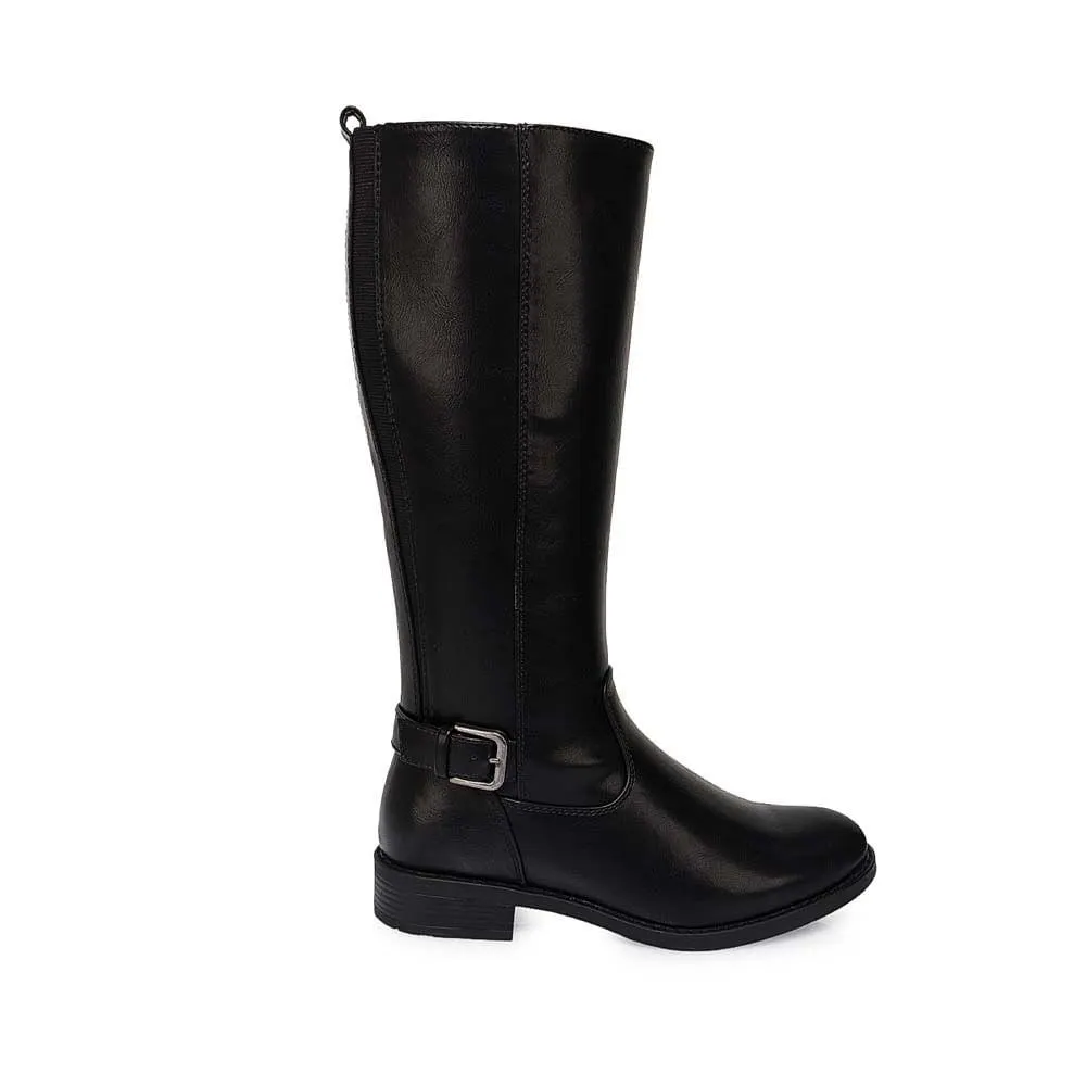 Bota Alta Jodhpur Casual DAVI-2507 Negro ADV