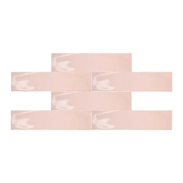 Cerámico Pink Rural 7.5×30 cm