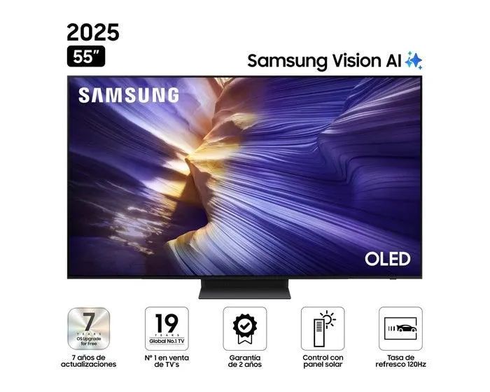 Televisor Samsung Smart TV 55" OLED 4K UHD Vision AI QN55S90FAGXPE