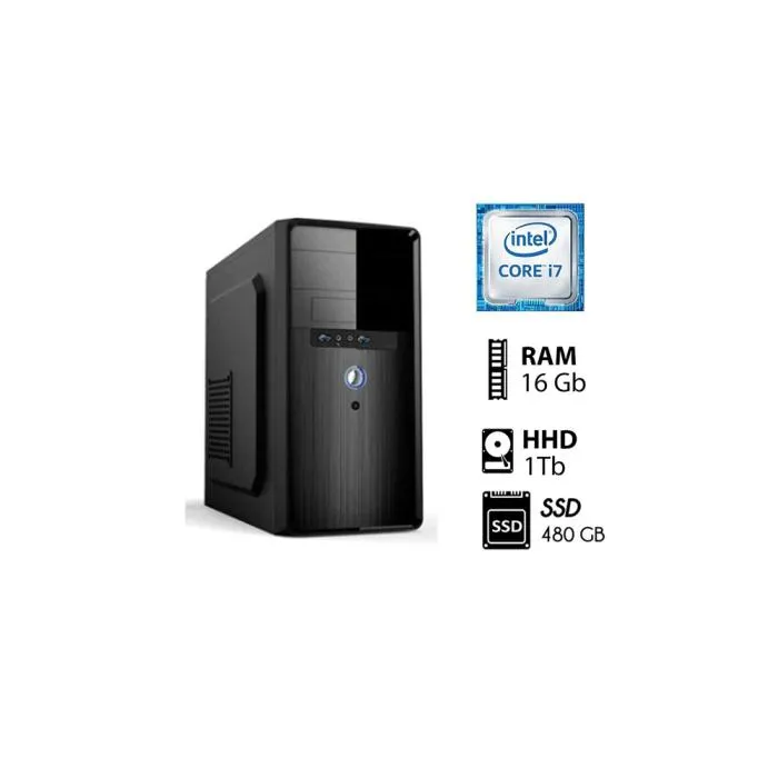 Computadora PC Intel Core i7 3.4 Ghz RAM 16GB Disco Duro 1TB + DISCO SSD 480GB