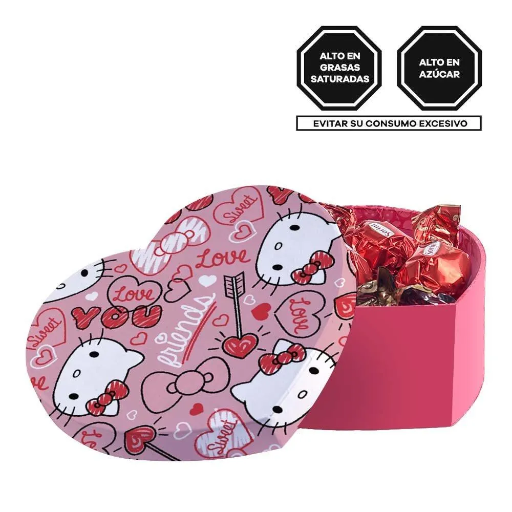 Caja Corazón Hello Kitty con Bombones Sorini