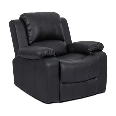 Sillón reclinable PU 1 Cuerpo Negro Orange