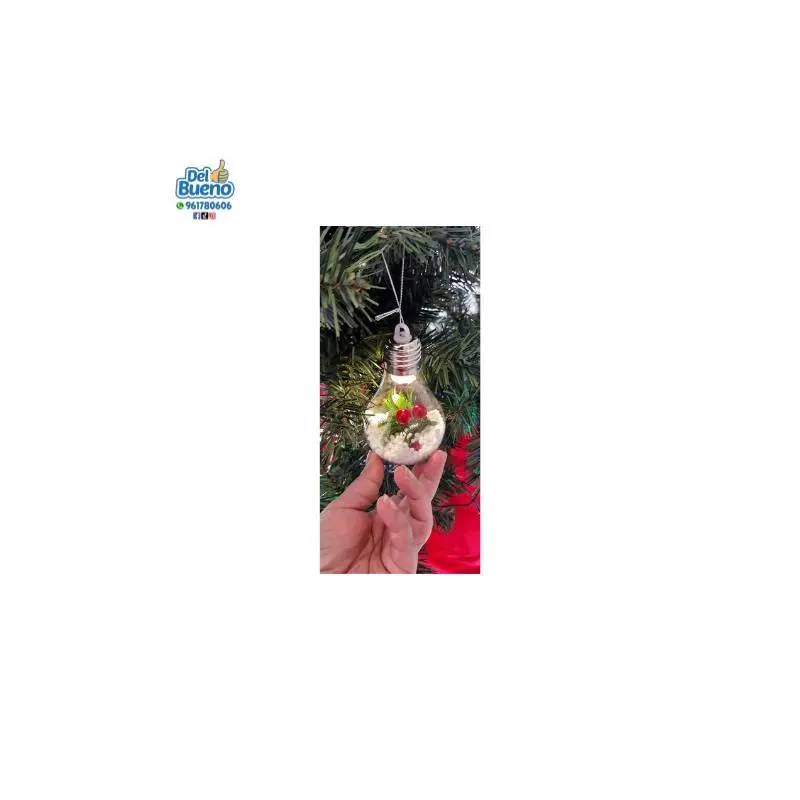 SET DE 6 BOMBILLA DECORATIV PARA ARBOL NAVIDEÑO